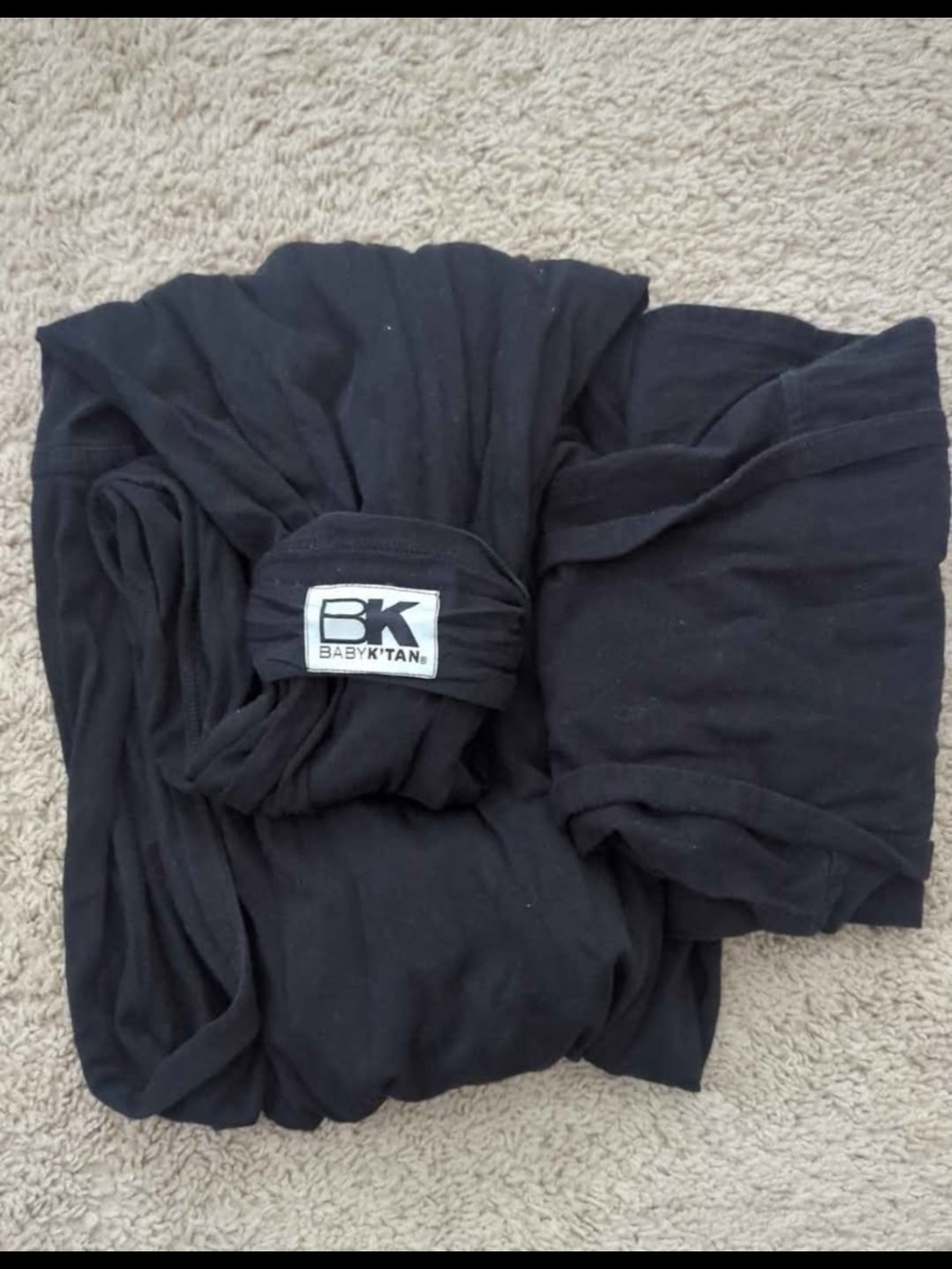BABY K'TAN Black Wrap Carrier